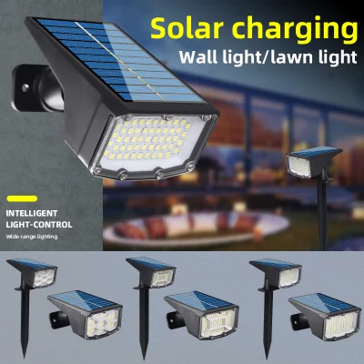 LED-Solarstrahler, wasserdicht, für den Außenbereich, Garten-Wandleuchte, Rasenleuchte