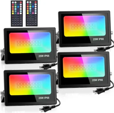 Kabellose Steuerung, RGB-Farbwechsel-Flutlicht, intelligentes WiFi-LED-Flutlicht